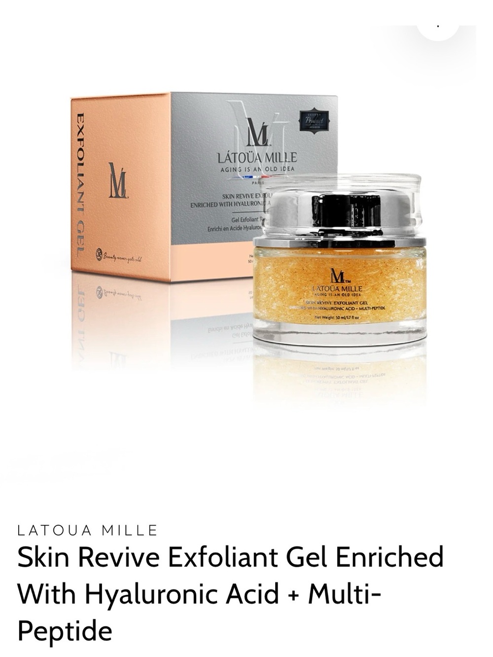 Skin Revive Exfoliant Gel - Gold